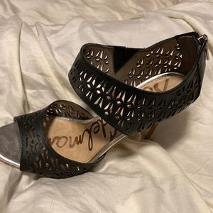 Black Sam Edelman lattice heels